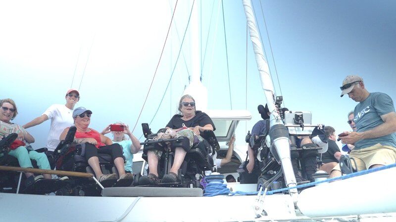 Visiting catamaran and crew show what's possible